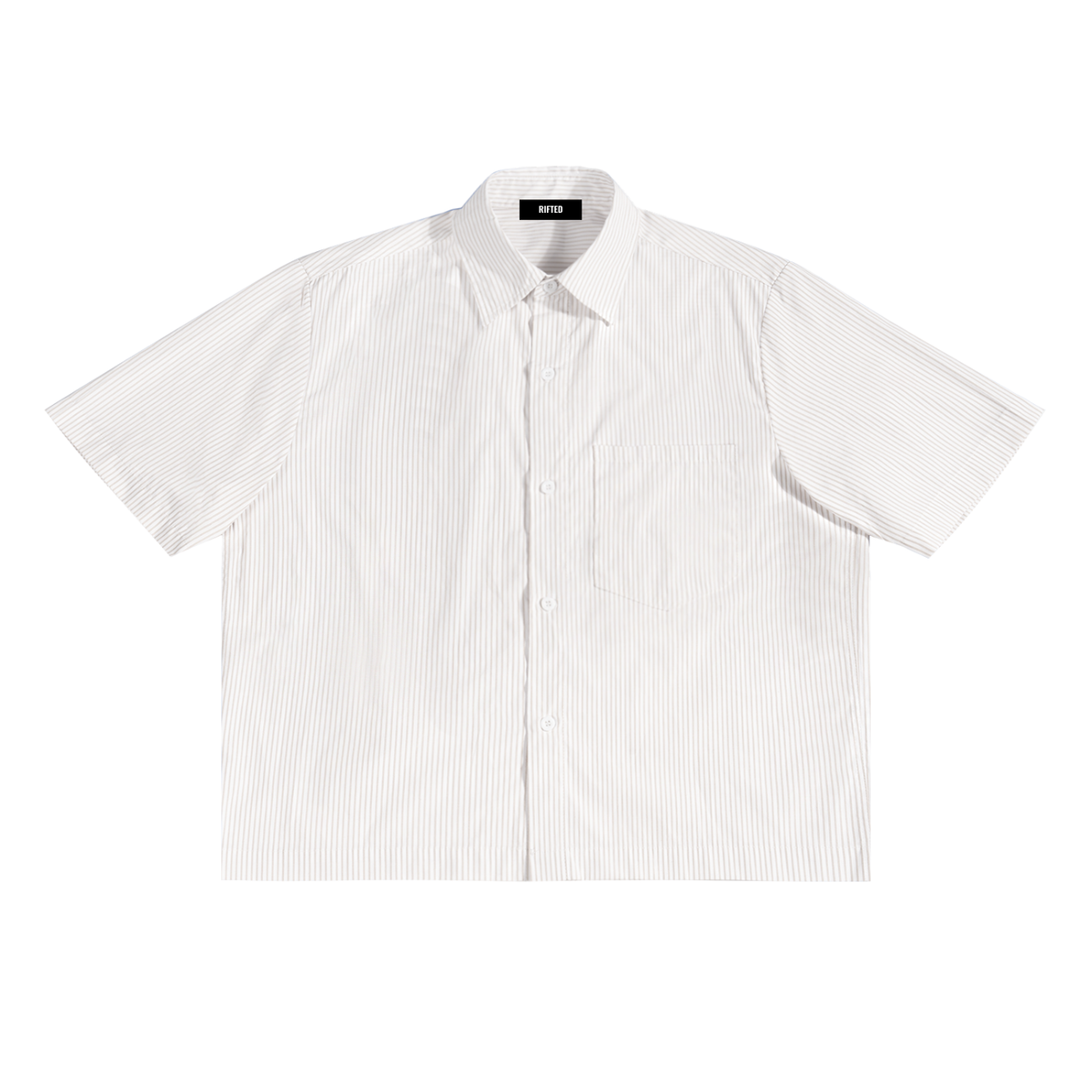 Rifted Oversized Vertical Stripe Boxy T-Shirt