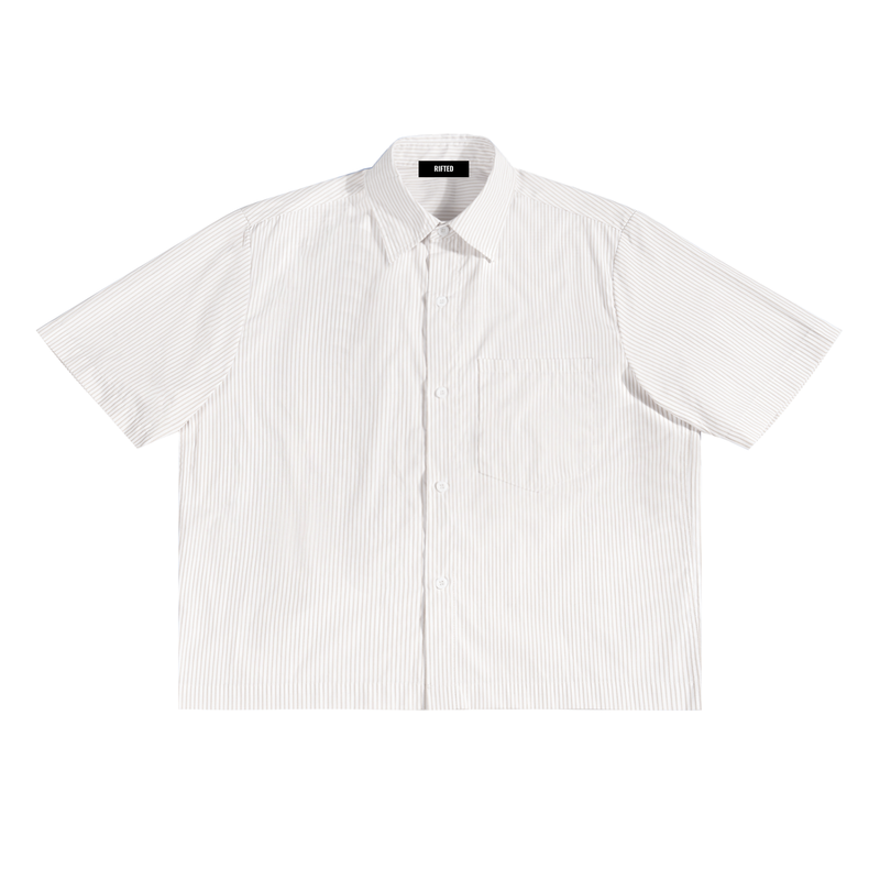 Rifted Oversized Vertical Stripe Boxy T-Shirt