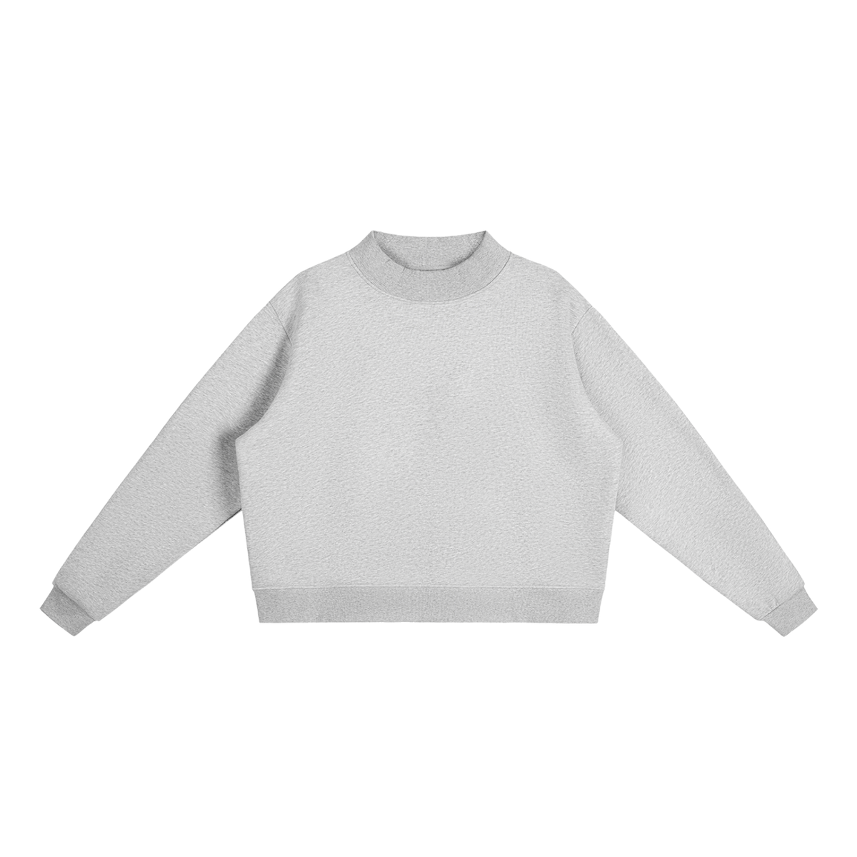 Fleece Mock-Neck Sweatshirt