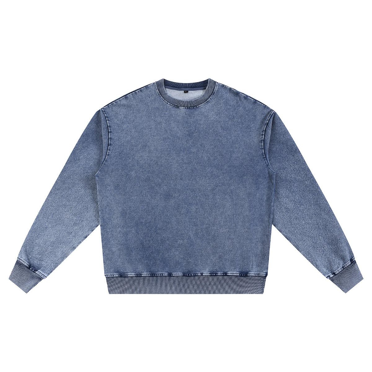 Rifted Snow Wash Oversized Crewneck Sweatshirt