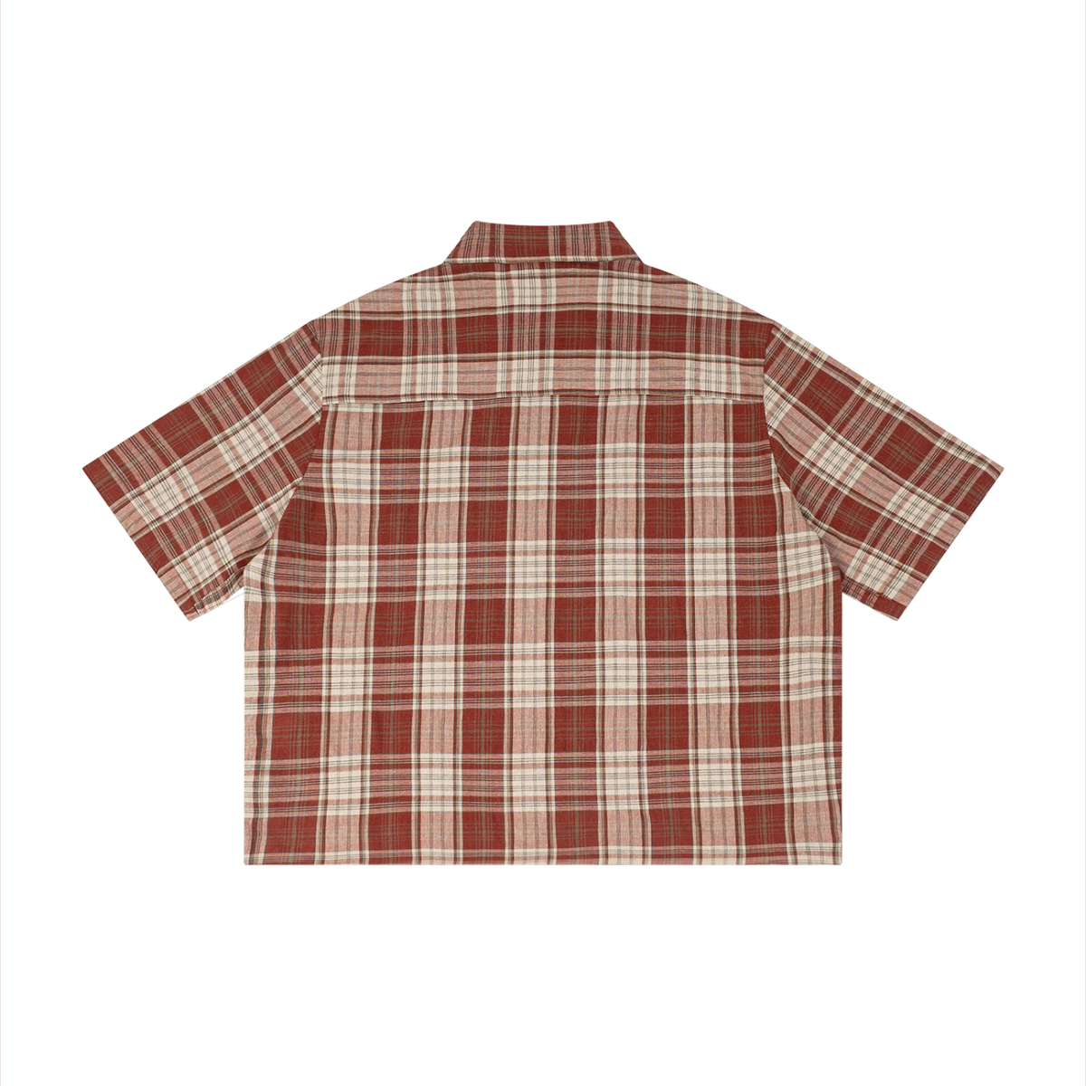 Rifted Unisex Plaid Boxy Short Sleeve Shirt