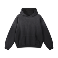 Rifted Heavyweight Sun Fade Oversized Hoodie