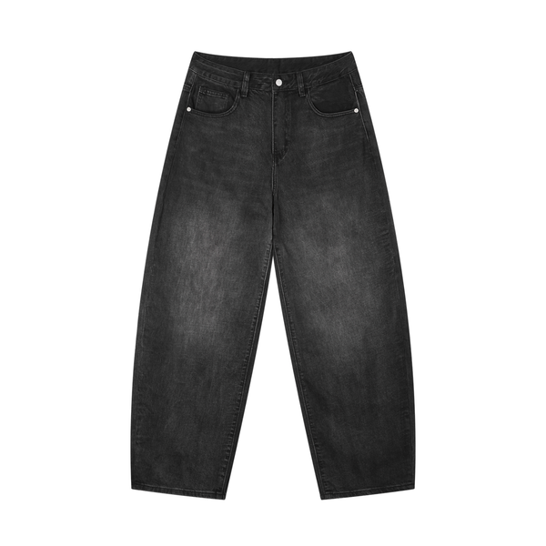 Rifted Men's Sun Fade Vintage Wash Barrel Leg Jeans