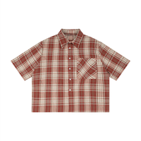 Rifted Unisex Plaid Boxy Short Sleeve Shirt