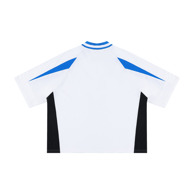 Rifted Unisex Oversized Color Block V-Neck T-Shirt