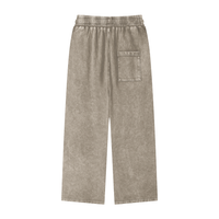 Rifted Snow Washed Straight Leg Pants