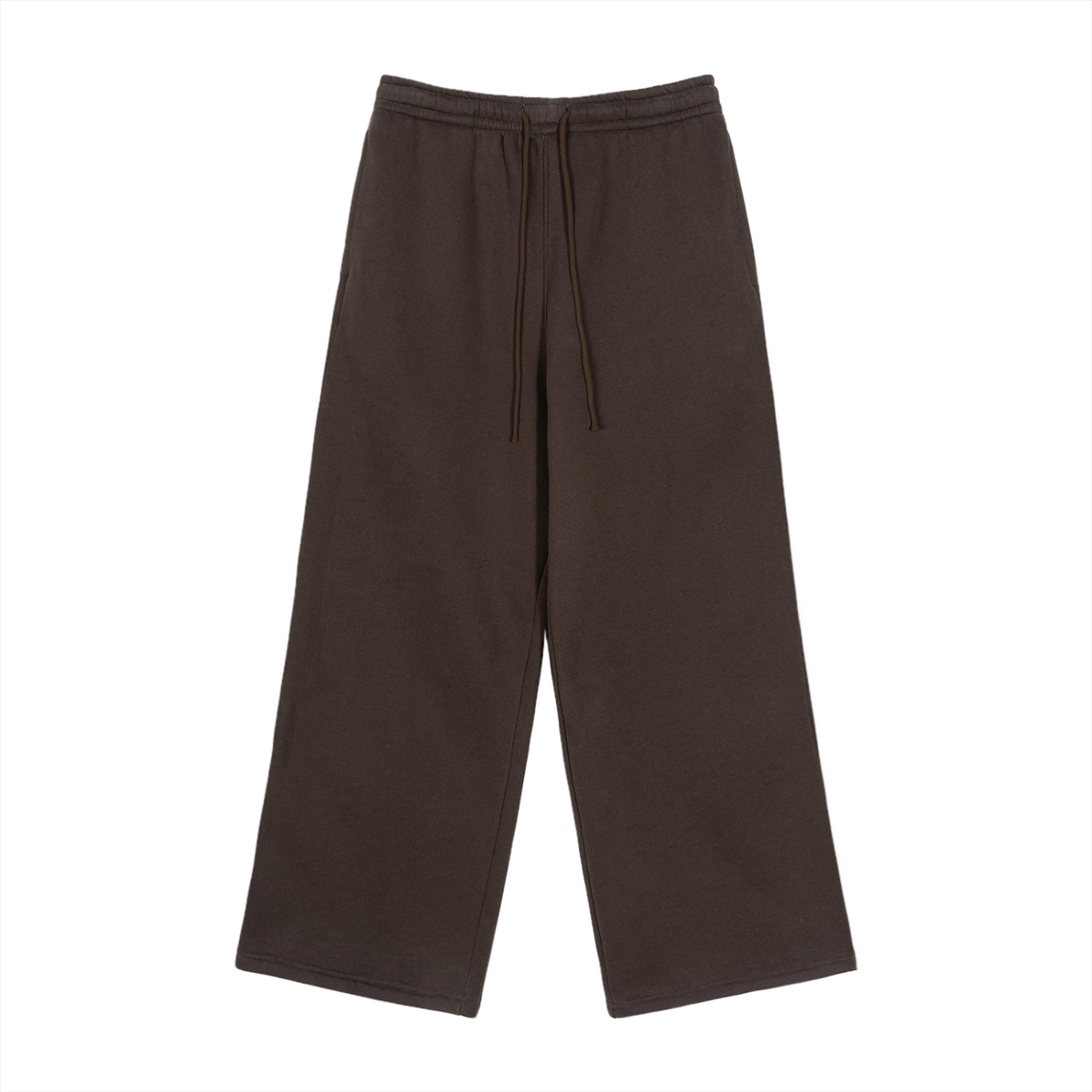 Rifted Fleece Drawstring Straight-Leg Sweatpants