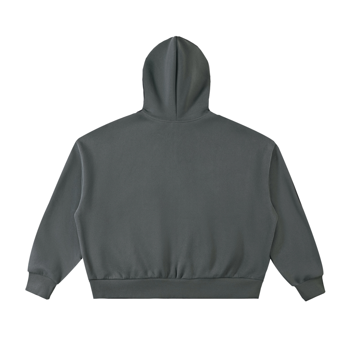 Rifted Fleeced Full-Zip Boxy Hoodie