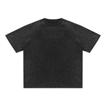 Rifted Unisex Mineral Wash Raw Edge T-Shirt