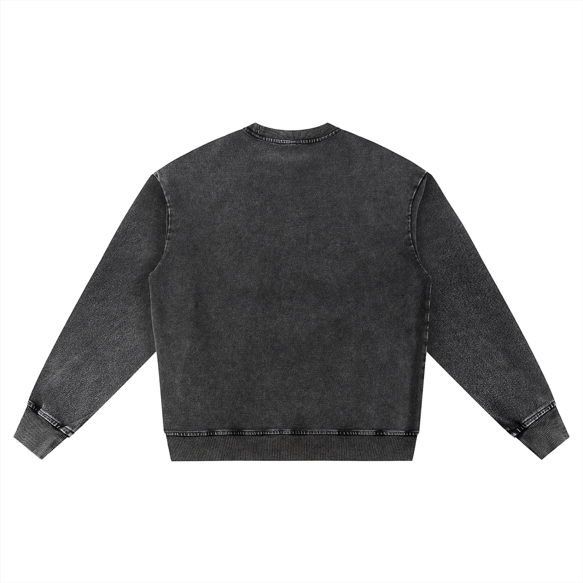 Rifted Snow Wash Oversized Crewneck Sweatshirt