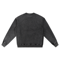 Rifted Snow Wash Oversized Crewneck Sweatshirt