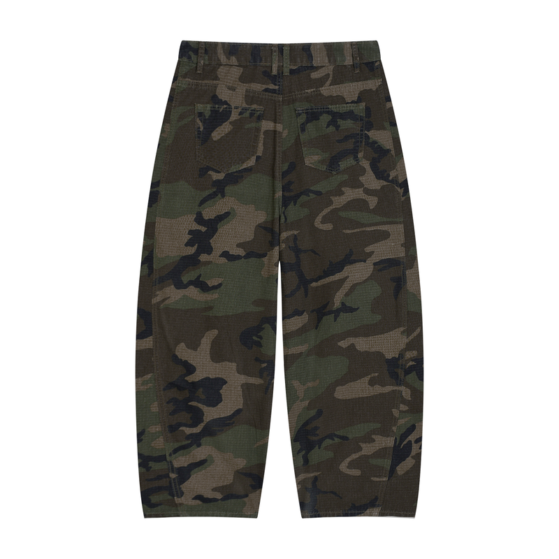 Rifted Men’s Camo Barrel Leg Cargo Pants