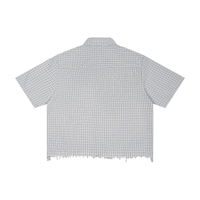 Rifted Unisex Distressed Plaid Boxy Shirt