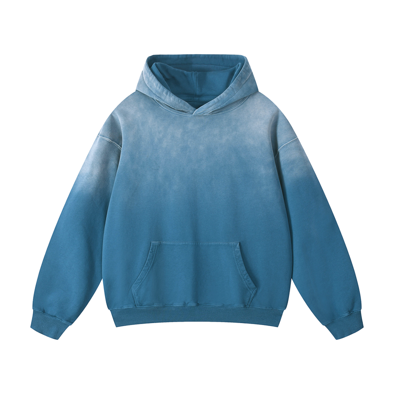Rifted Heavyweight Sun Fade Oversized Hoodie