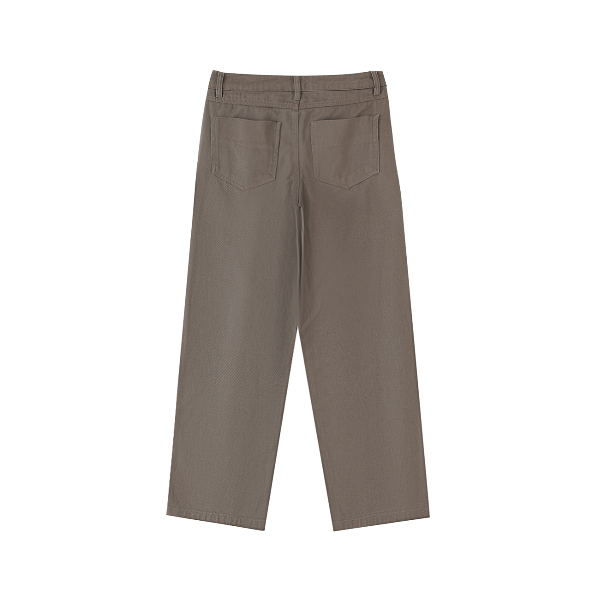 Rifted Heavyweight Cotton Straight-Leg Pants