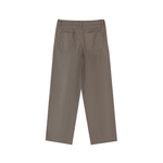 Rifted Heavyweight Cotton Straight-Leg Pants