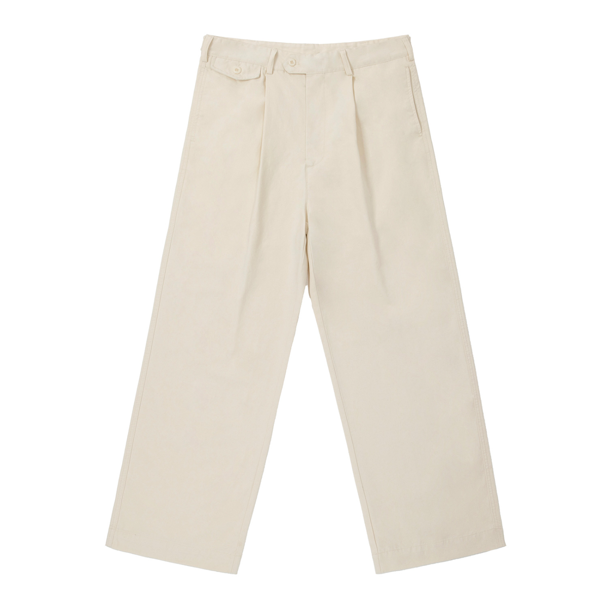 Rifted Adjustable Waist Straight-Leg Pants