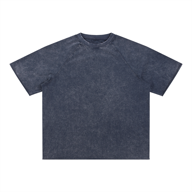 Rifted Unisex Mineral Wash Raw Edge T-Shirt