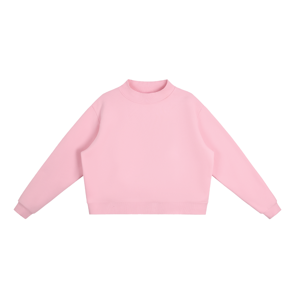 Fleece Mock-Neck Sweatshirt