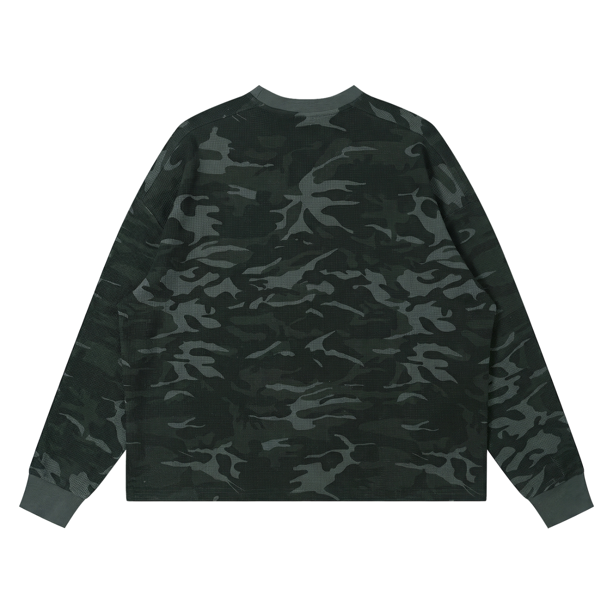 Rifted Unisex Waffle Boxy Long Sleeve T-Shirt