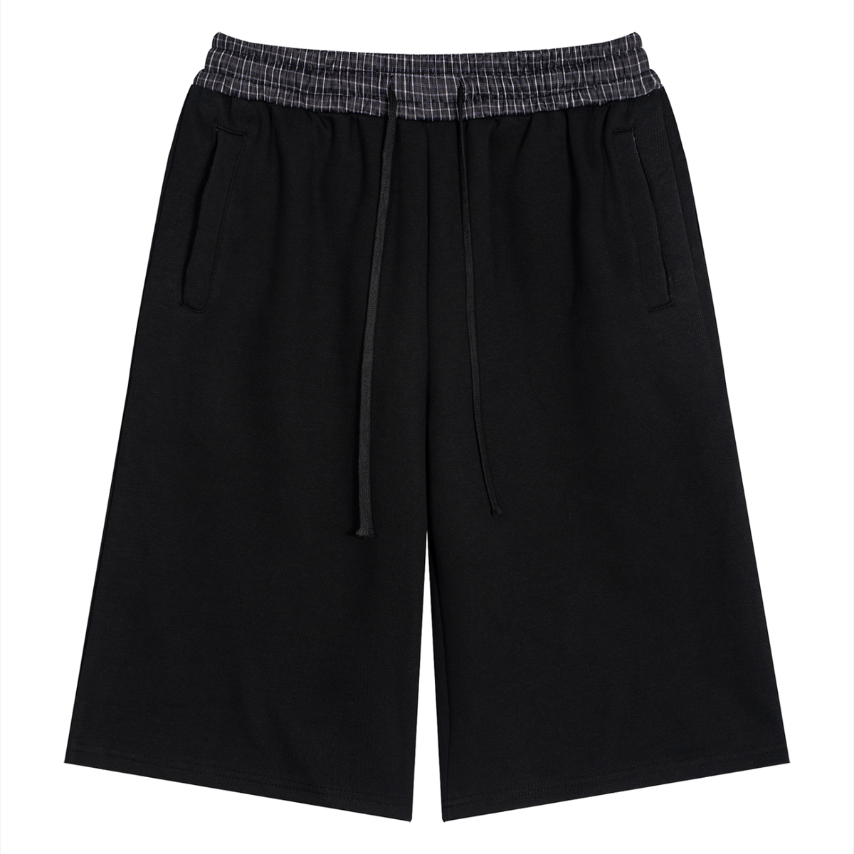 Rifted Unisex Plaid Waistband Shorts