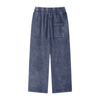 Rifted Snow Washed Straight Leg Pants