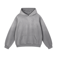 Rifted Heavyweight Sun Fade Oversized Hoodie