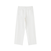 Rifted Heavyweight Cotton Straight-Leg Pants