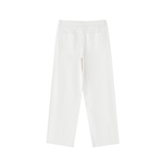 Rifted Heavyweight Cotton Straight-Leg Pants