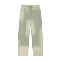 Rifted Sun Fade Raw Edge Straight-Leg Sweatpants
