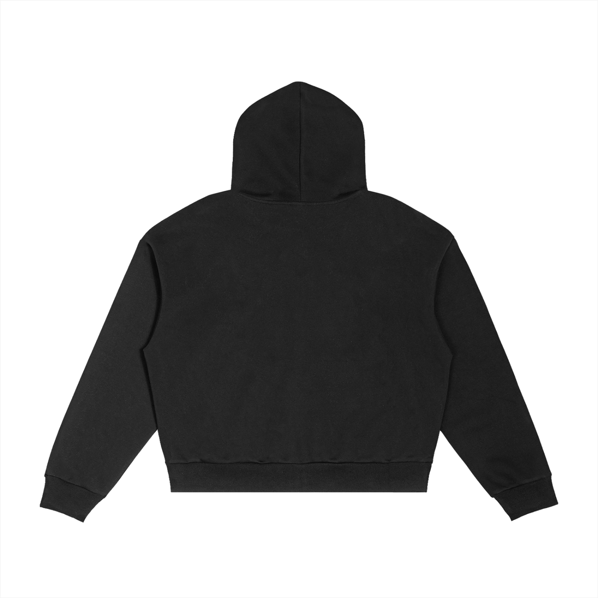 Rifted Contrast Plaid Boxy Zip Hoodie
