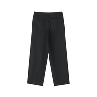 Rifted Heavyweight Cotton Straight-Leg Pants