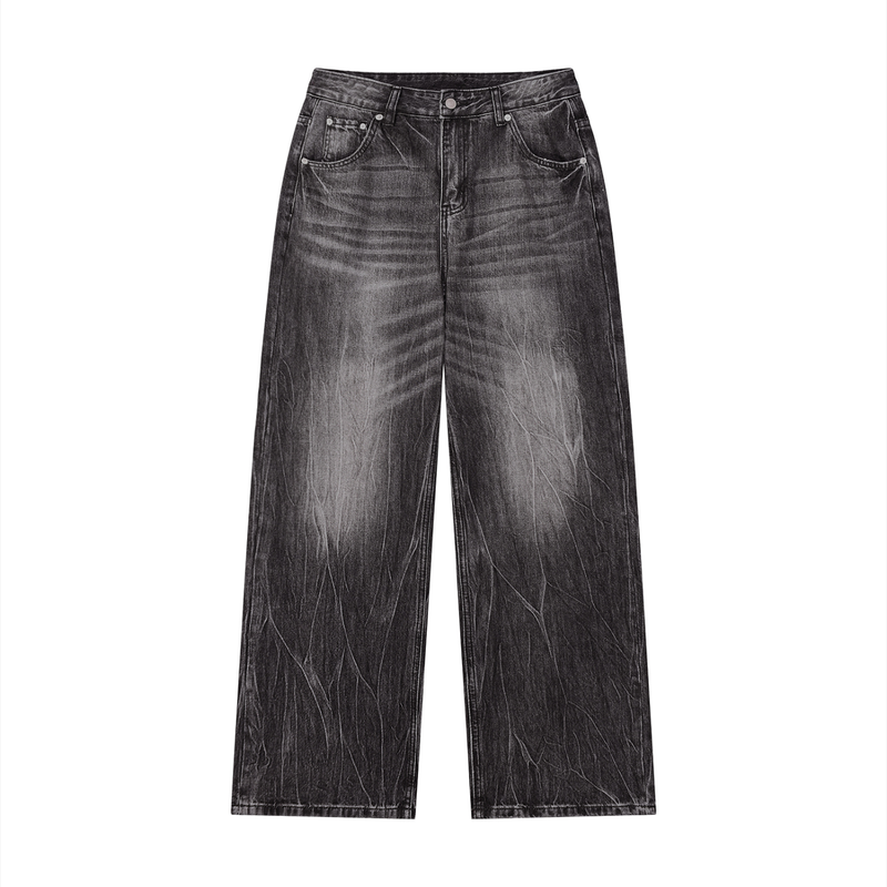 Rifted Men’s Vintage Wash Wide Leg Jeans