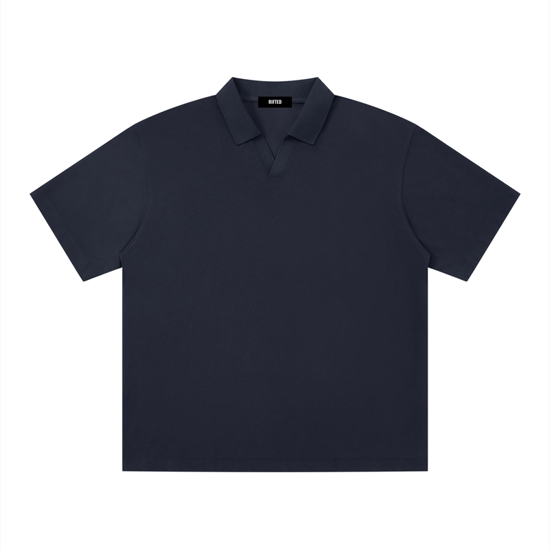 Men's Drop Shoulder Polo T-Shirt