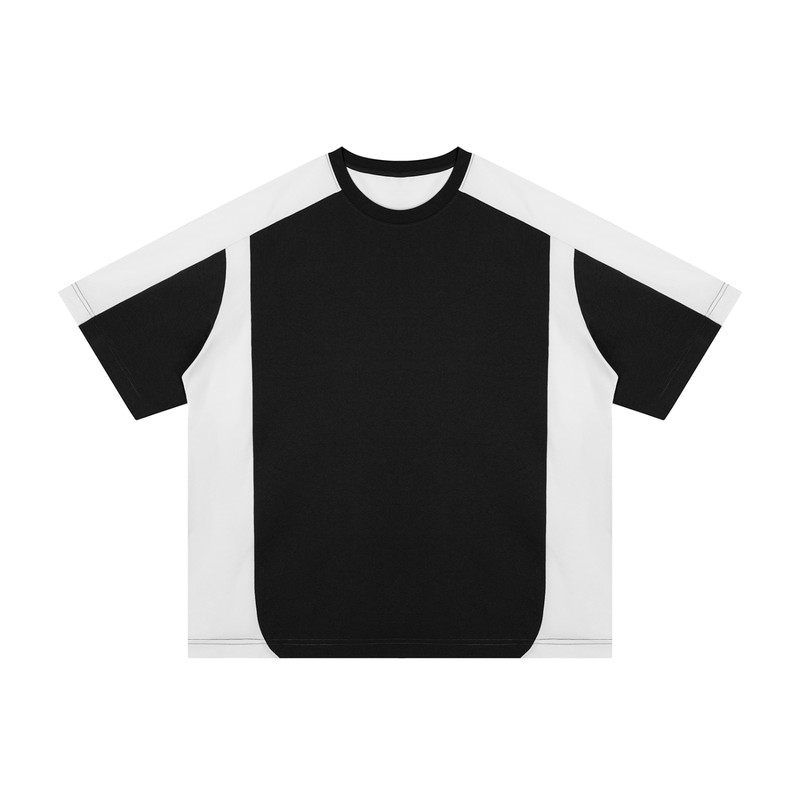 Rifted Unisex Color Block Loose T-Shirt