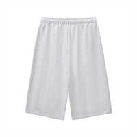 Rifted Relaxed Drawstring Three-quarter Sweatpants