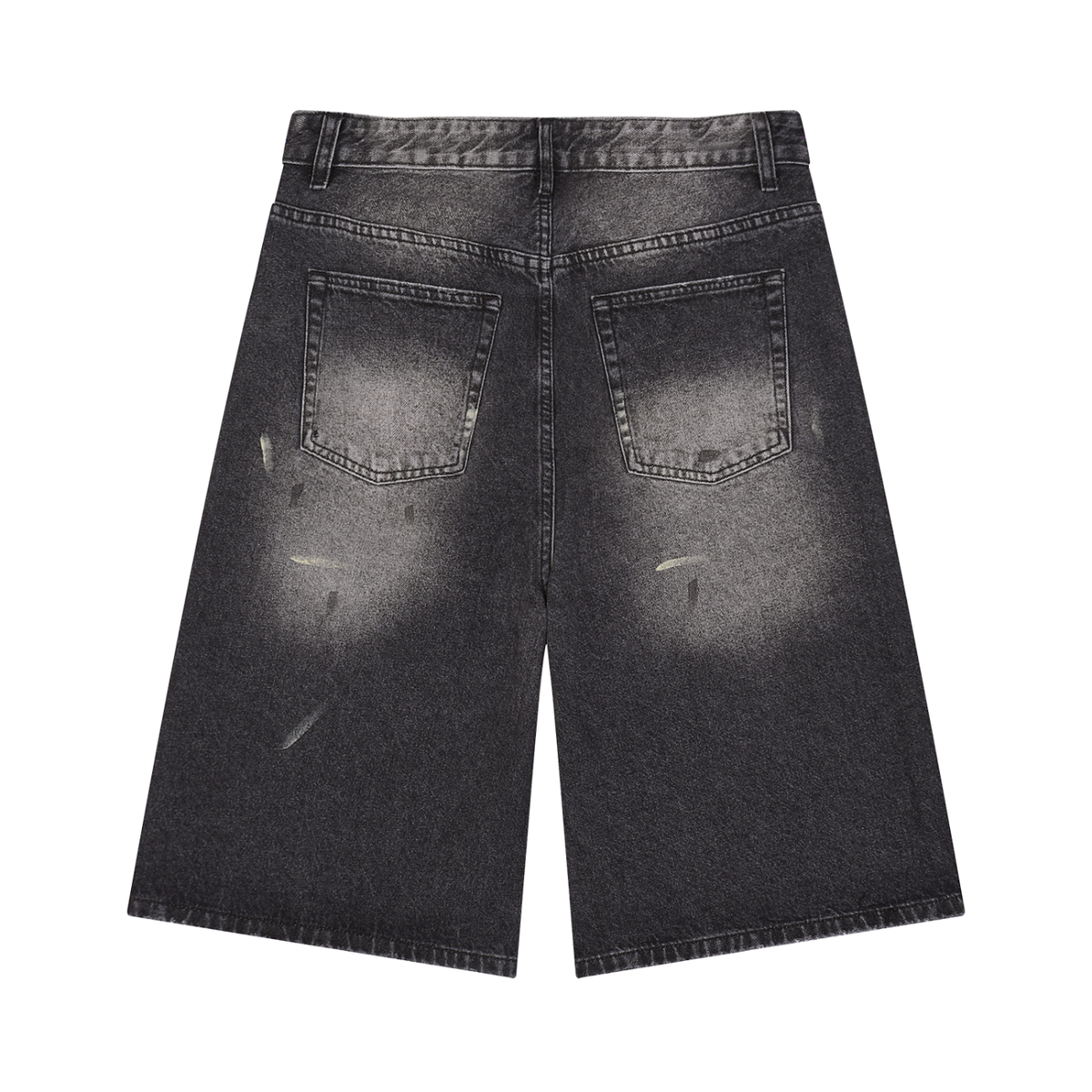 Rifted Men’s Vintage Wash Wide Leg Denim Shorts