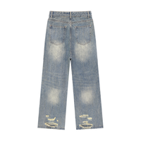 Rifted Vintage Wash Distressed Denim Jeans