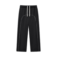 Rifted Contrast-Stitched Fleece Sweatpants