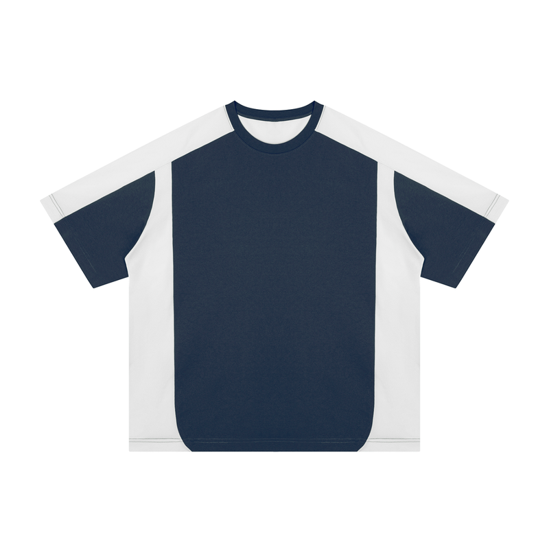 Rifted Unisex Color Block Loose T-Shirt