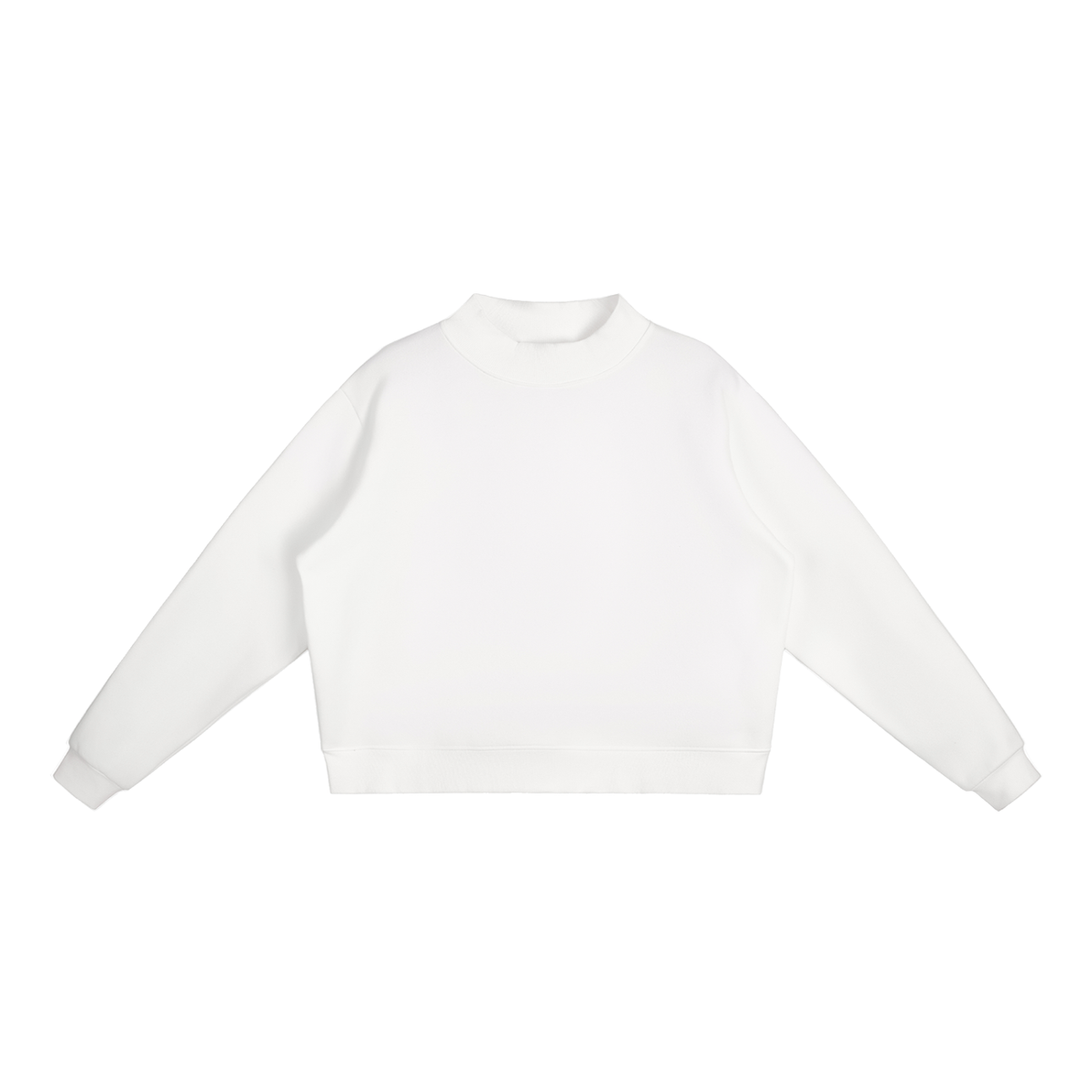 Fleece Mock-Neck Sweatshirt