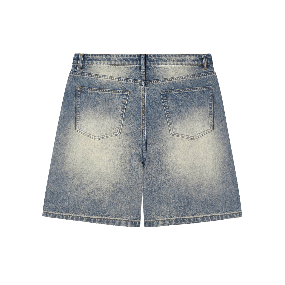 Rifted Faded Distressed Baggy Denim Shorts