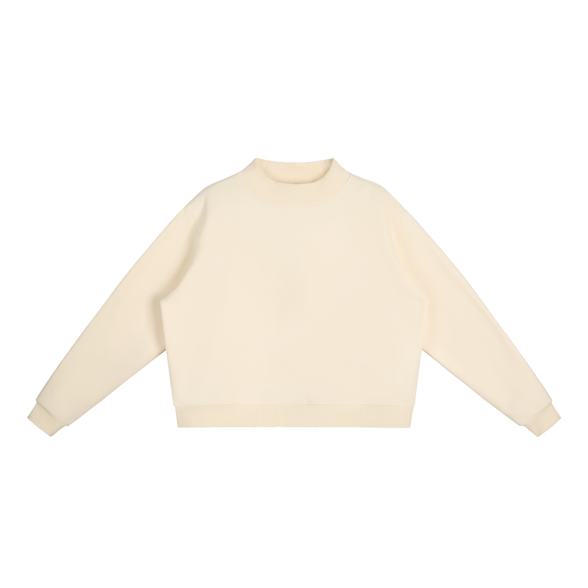 Fleece Mock-Neck Sweatshirt