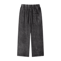 Rifted Snow Washed Straight Leg Pants