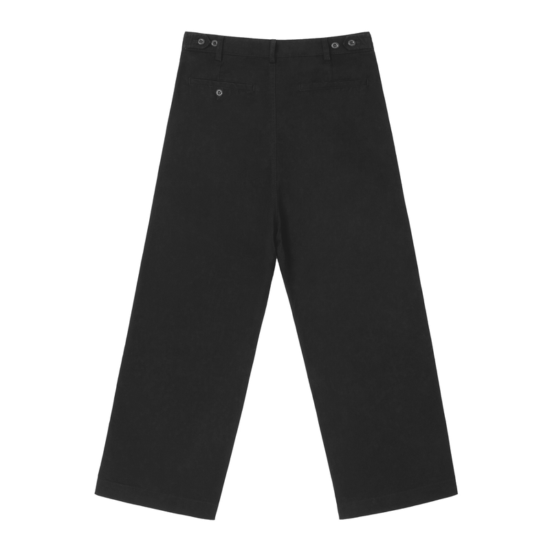 Rifted Adjustable Waist Straight-Leg Pants