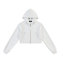 Rifted Women's Essential Cropped Zip-Up Hoodie