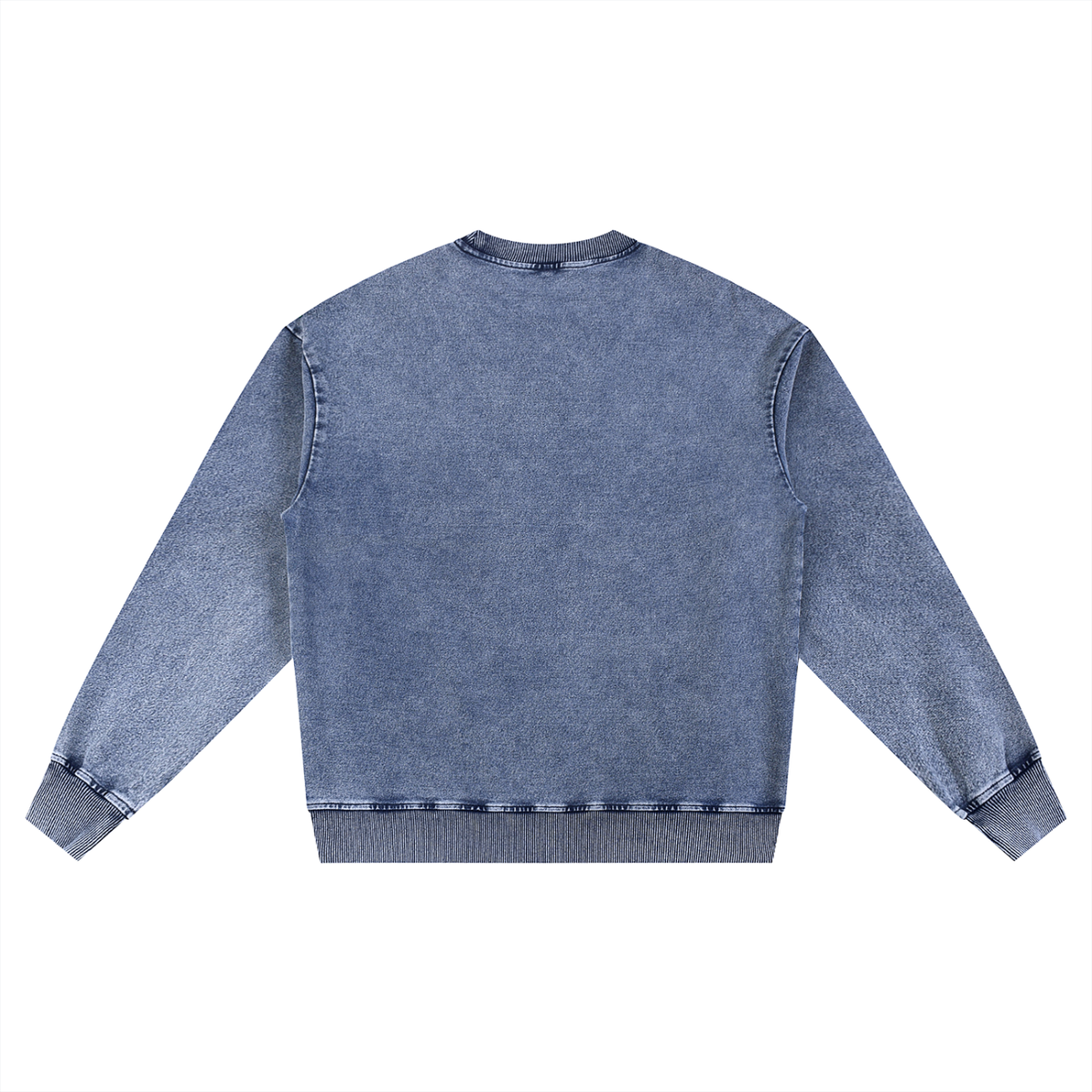 Rifted Snow Wash Oversized Crewneck Sweatshirt