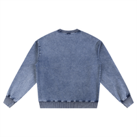 Rifted Snow Wash Oversized Crewneck Sweatshirt