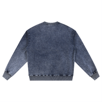 Rifted Snow Wash Oversized Crewneck Sweatshirt