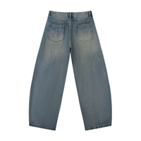 Rifted Men's Distressed Barrel Leg Jeans